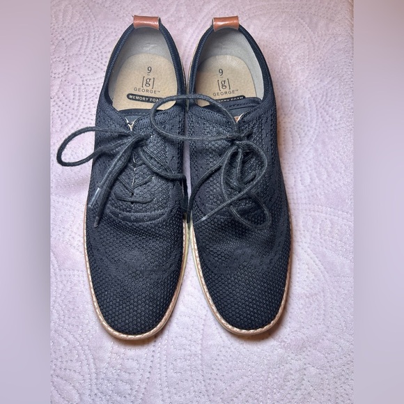 George Black Knit Oxfords - Picture 2 of 4